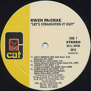 Gwen McCrae ~ Let's Straighten It Out (Vinyl) - Djungel & Jazz