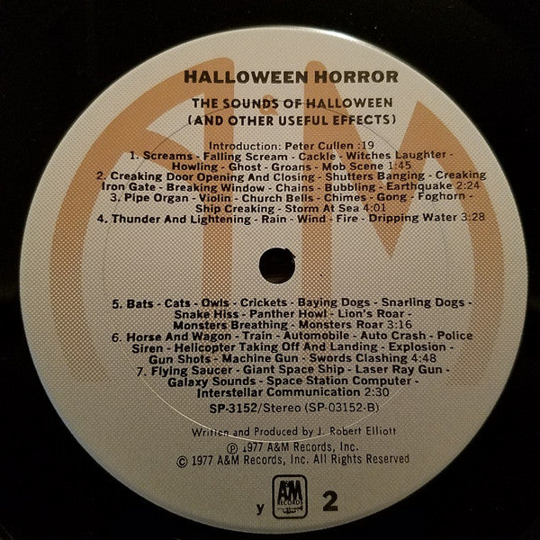 J. Robert Elliot ~ Halloween Horrors (Vinyl) - Djungel & Jazz