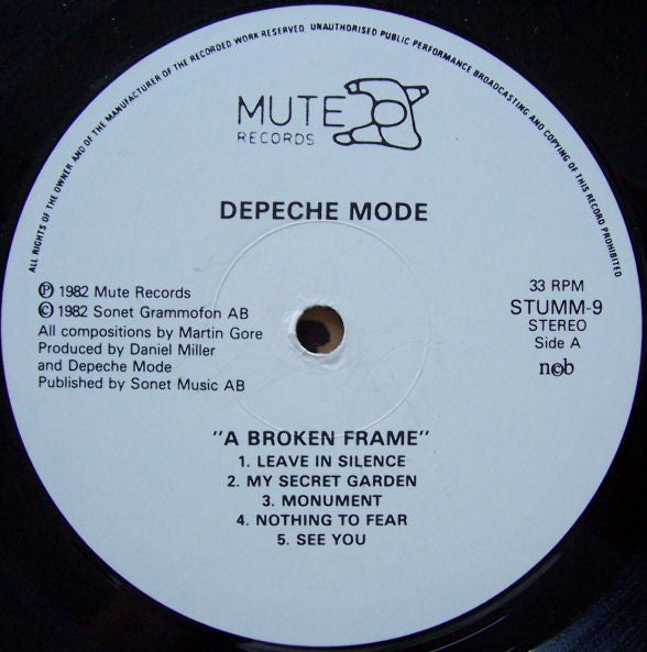 Depeche Mode ~ A Broken Frame (Vinyl) - Djungel & Jazz