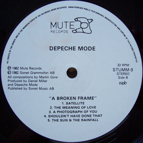 Depeche Mode ~ A Broken Frame (Vinyl) - Djungel & Jazz