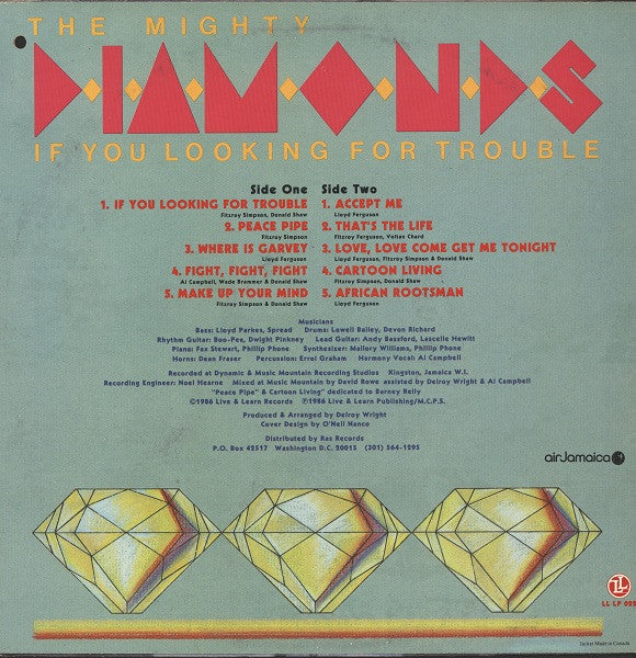 The Mighty Diamonds : If You Looking For Trouble (LP, Album)
