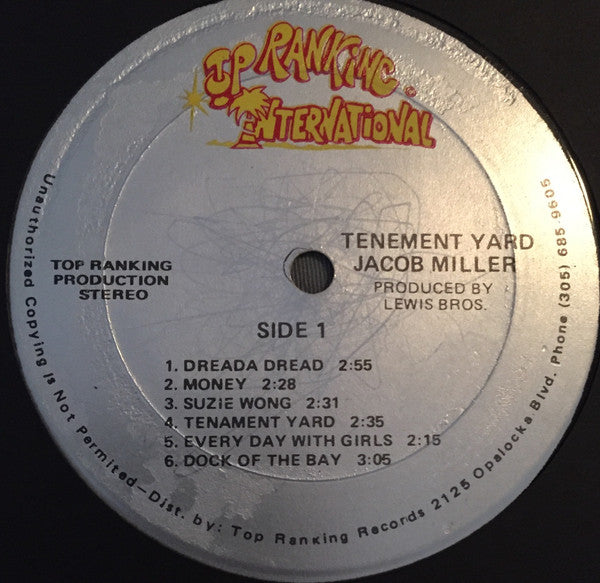 Jacob Miller : Tenement Yard (LP, Album)