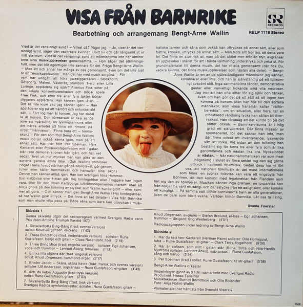 Bengt-Arne Wallin ~ Visa Från Barnrike (Vinyl) - Djungel & Jazz
