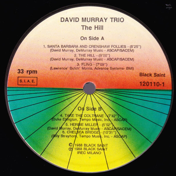 David Murray Trio : The Hill (LP, Album)