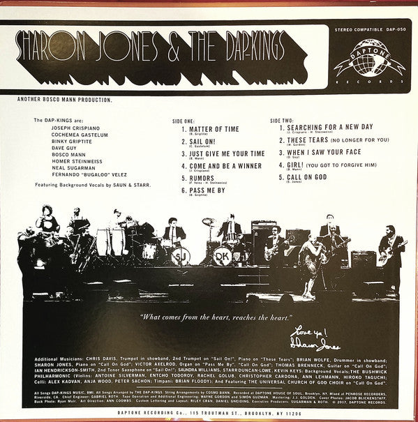 Sharon Jones & The Dap-Kings ~ Soul Of A Woman (Vinyl) - Djungel & Jazz