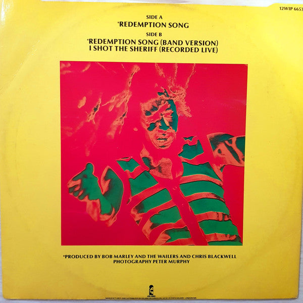 Bob Marley & The Wailers : Redemption Song (12", Single, Ltd)