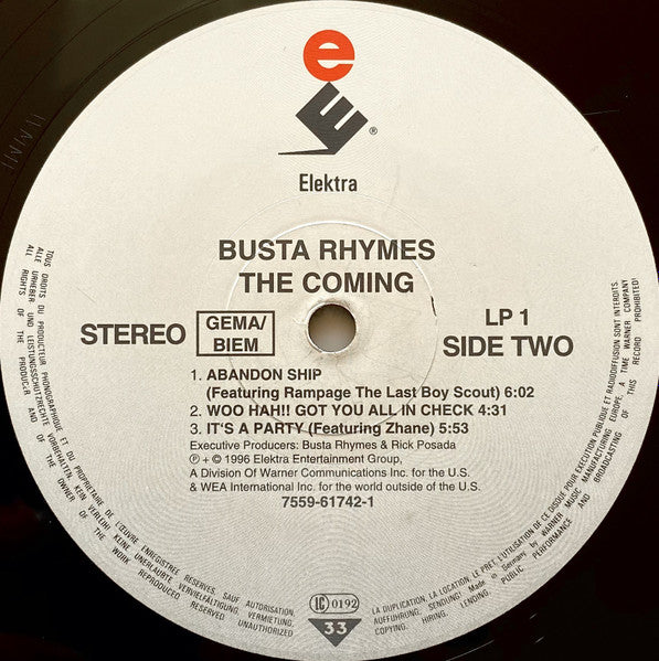 Busta Rhymes : The Coming (2xLP, Album)