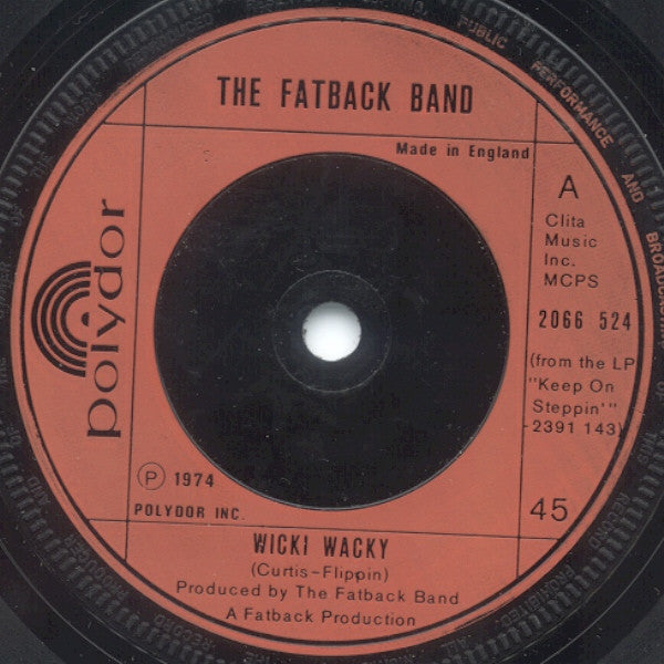 The Fatback Band ~ Wicki Wacky (Vinyl) - Djungel & Jazz