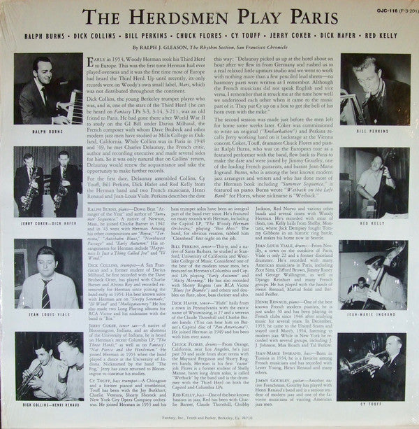 The Herdsmen ~ The Herdsmen Play Paris (Vinyl) - Djungel & Jazz