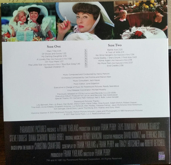 Henry Mancini ~ Mommie Dearest (Music From The Motion Picture) (Vinyl) - Djungel & Jazz