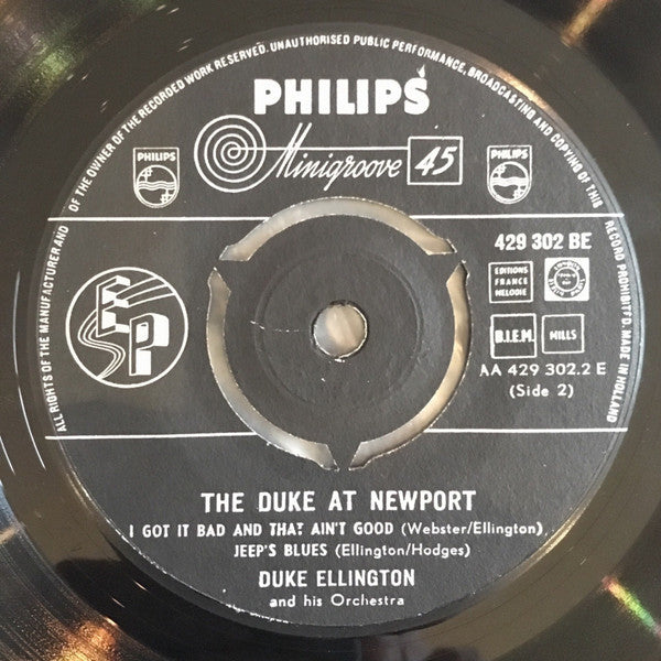 Duke Ellington And His Orchestra ~ The Duke At Newport (Vinyl) - Djungel & Jazz