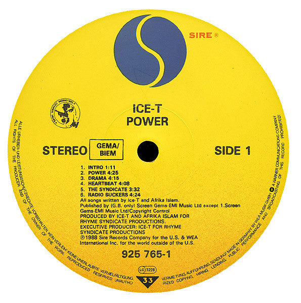 Ice-T ~ Power (Vinyl) - Djungel & Jazz