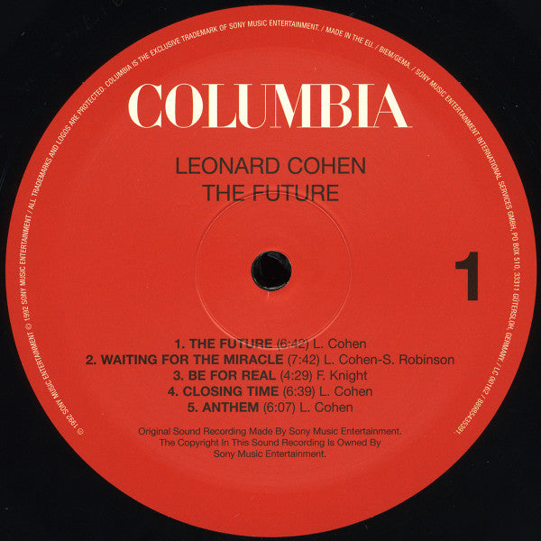 Leonard Cohen ~ The Future (Vinyl) - Djungel & Jazz