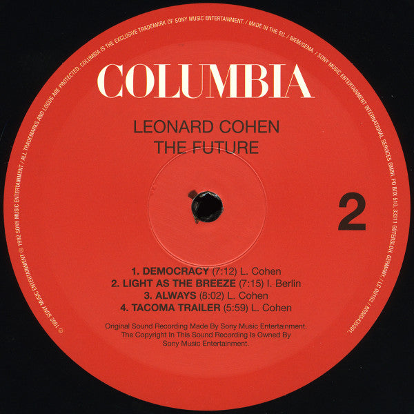 Leonard Cohen ~ The Future (Vinyl) - Djungel & Jazz