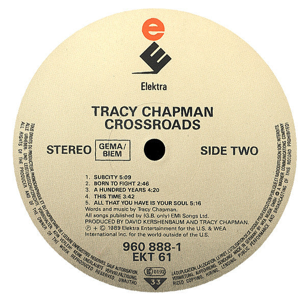 Tracy Chapman ~ Crossroads (Vinyl) - Djungel & Jazz
