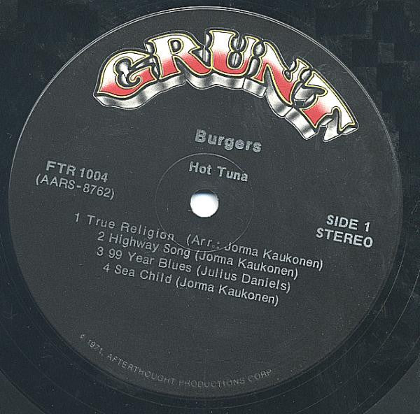 Hot Tuna ~ Burgers (Vinyl) - Djungel & Jazz