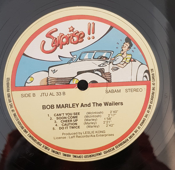 Bob Marley & The Wailers ~ Bob Marley And The Wailers (Vinyl) - Djungel & Jazz