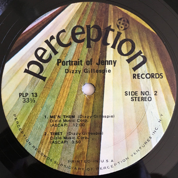 Dizzy Gillespie : Portrait Of Jenny (LP, Album, Kee)