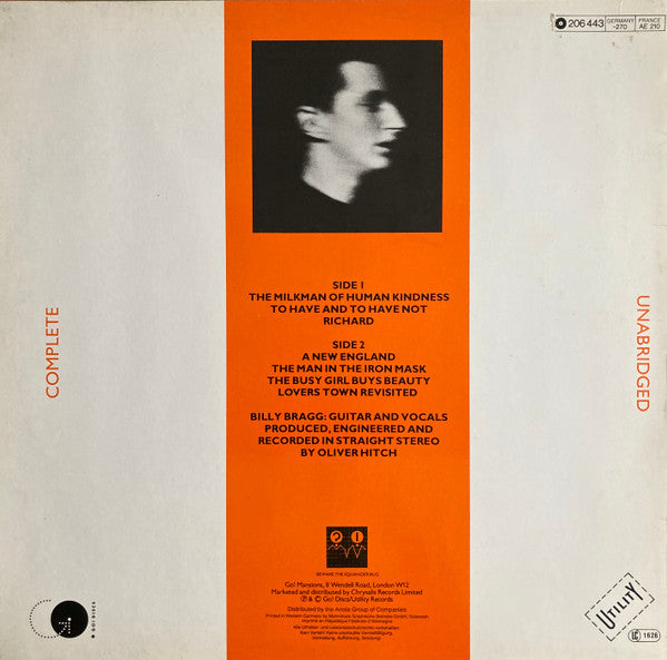 Billy Bragg ~ Life's A Riot With Spy Vs Spy (Vinyl) - Djungel & Jazz