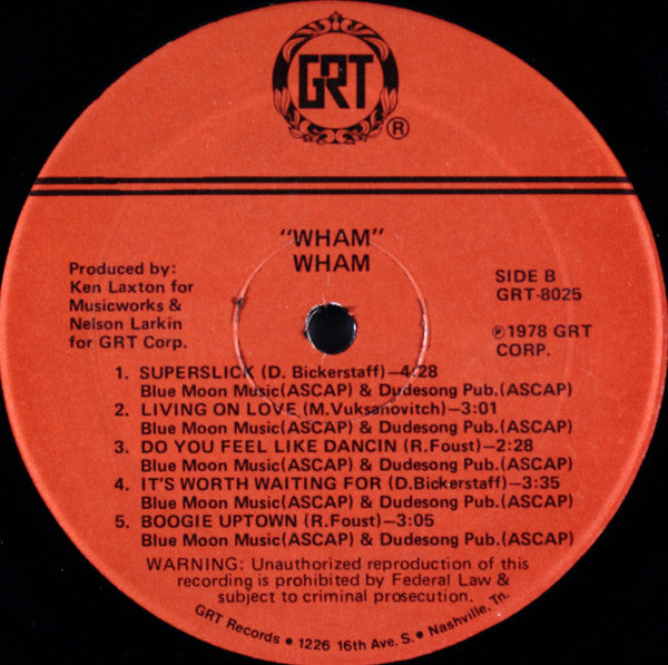 Wham ~ Wham (Vinyl) - Djungel & Jazz