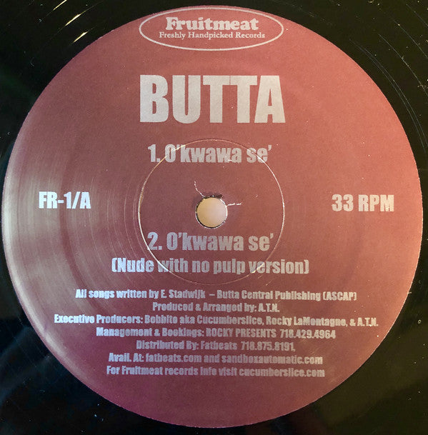 Butta : O'kwawa Se' / Jimmy's Tune (12")