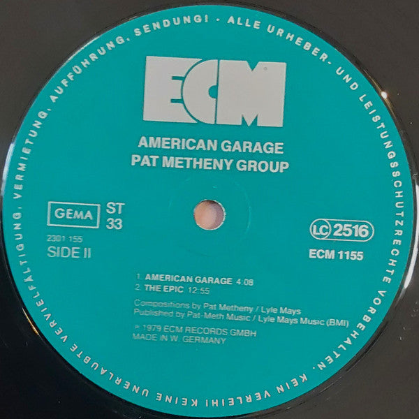 Pat Metheny Group : American Garage (LP, Album)