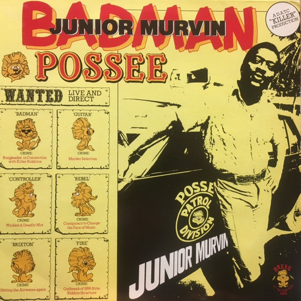 Junior Murvin : Bad Man Possee (LP, Album)