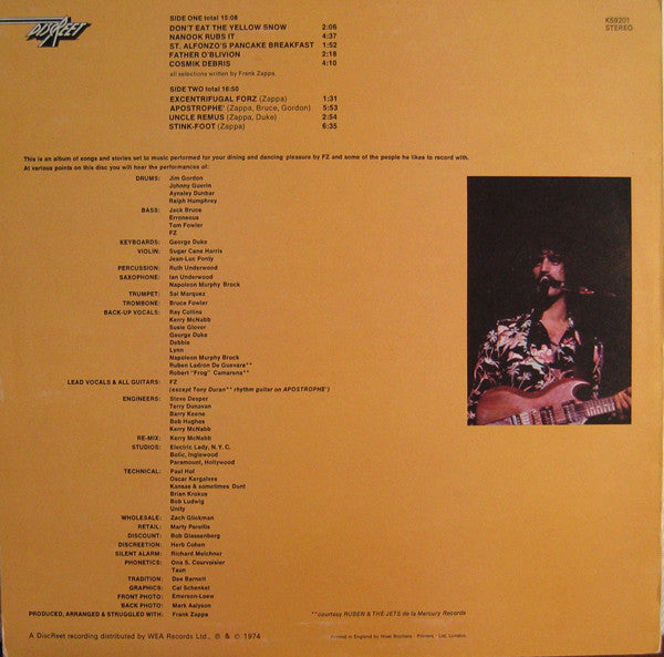 Frank Zappa ~ Apostrophe (') (Vinyl) - Djungel & Jazz