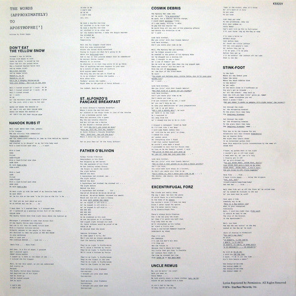Frank Zappa ~ Apostrophe (') (Vinyl) - Djungel & Jazz
