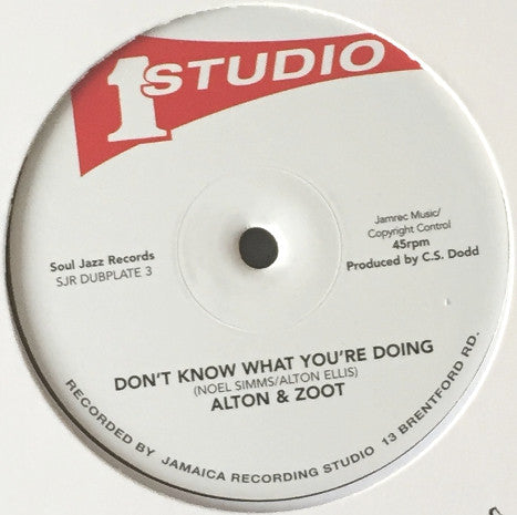 Alton Ellis & Zoot Simms ~ Don't Know What You're Doing (Vinyl) - Djungel & Jazz