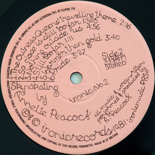 Annette Peacock ~ Sky-skating (Vinyl) - Djungel & Jazz