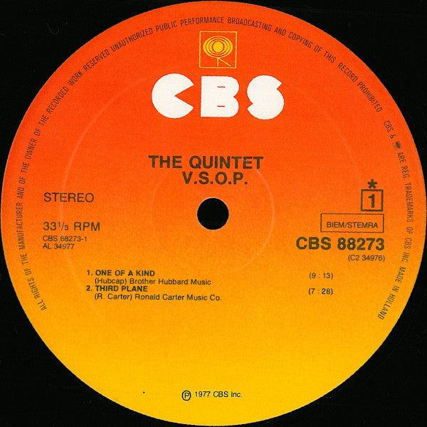 V.S.O.P. ~ The Quintet (Vinyl) - Djungel & Jazz