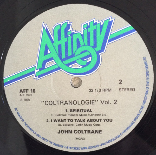 John Coltrane ~ Coltranology Volume Two (Vinyl) - Djungel & Jazz