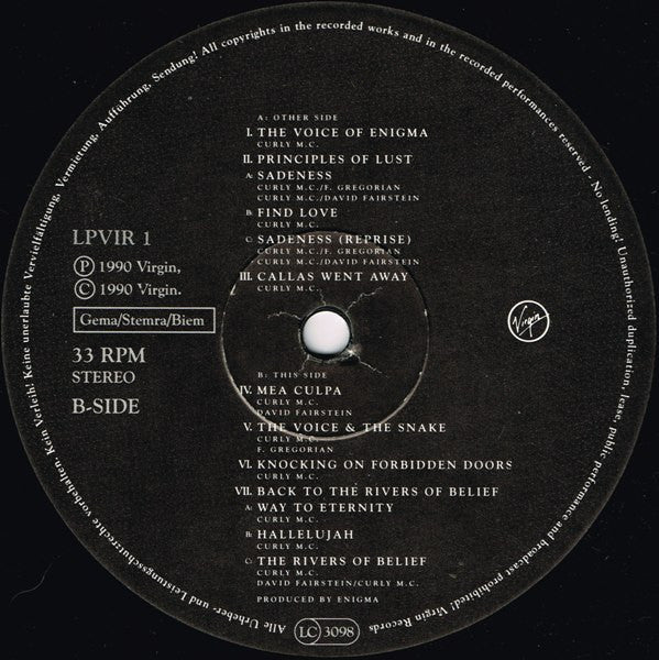 Enigma ~ MCMXC a.D. (Vinyl) - Djungel & Jazz