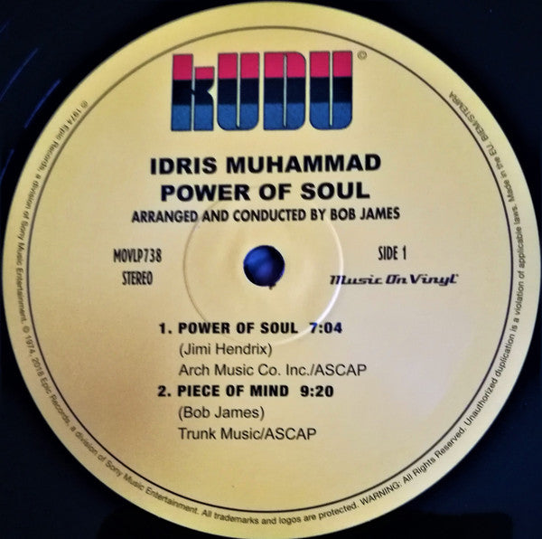 Idris Muhammad ~ Power Of Soul (Vinyl) - Djungel & Jazz