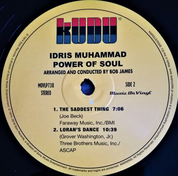 Idris Muhammad ~ Power Of Soul (Vinyl) - Djungel & Jazz
