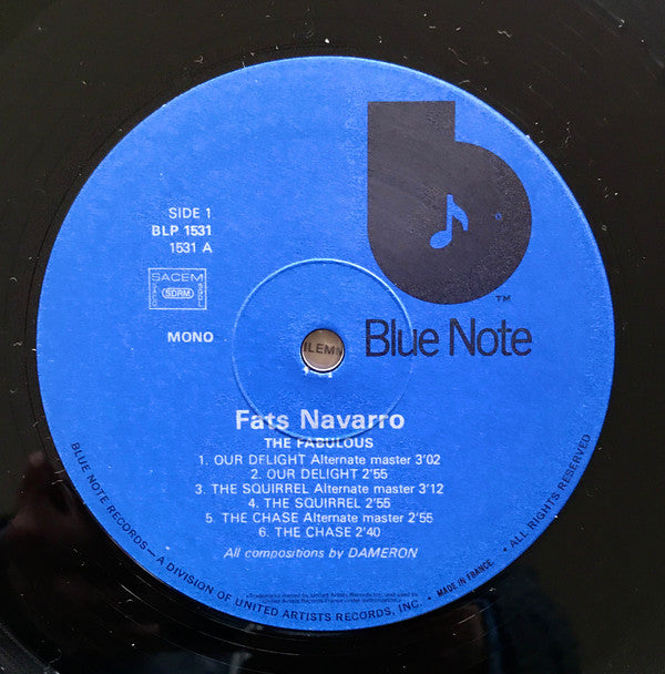 Fats Navarro ~ The Fabulous Fats Navarro Volume 1 (Vinyl) - Djungel & Jazz