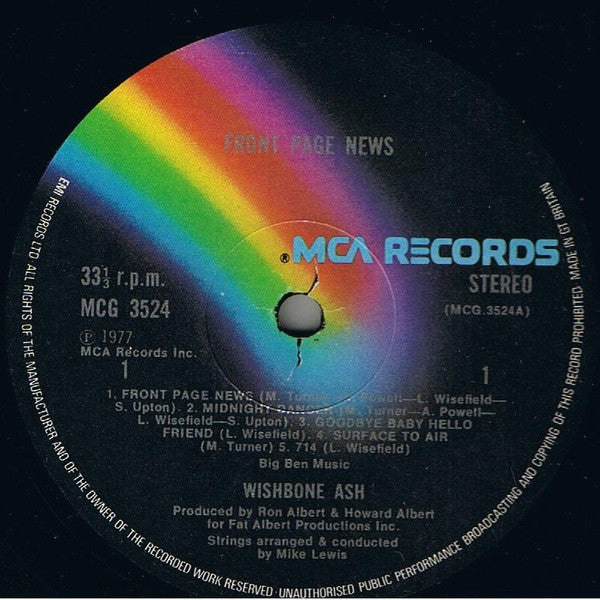 Wishbone Ash ~ Front Page News (Vinyl) - Djungel & Jazz