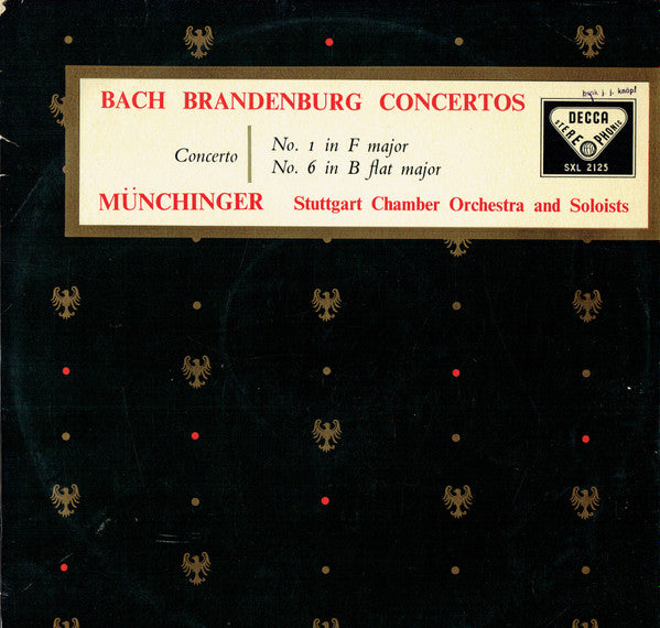 Johann Sebastian Bach ~ Brandenburg Concertos Nº 1 & Nº 6 (Vinyl) - Djungel & Jazz