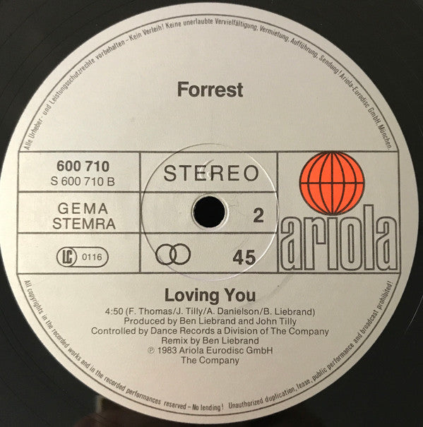 Forrest ~ Rock The Boat (Vinyl) - Djungel & Jazz