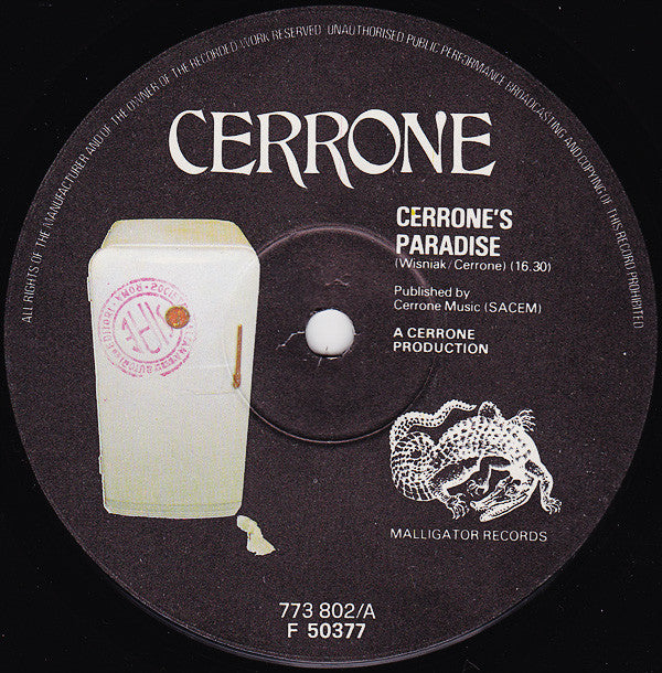 Cerrone ~ Cerrone's Paradise (Vinyl) - Djungel & Jazz