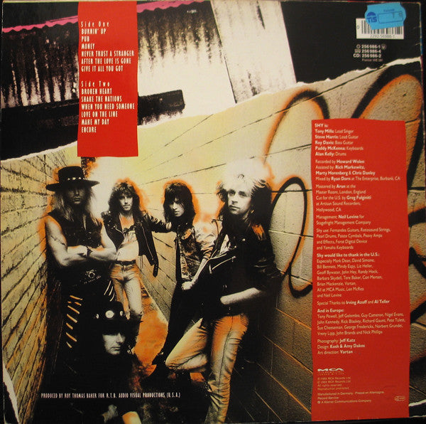 Shy (5) : Misspent Youth (LP, Album)