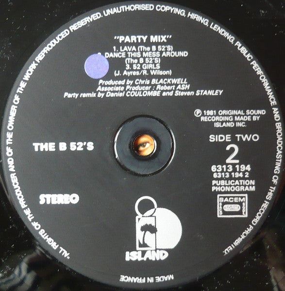 The B-52's ~ Party Mix! (Vinyl) - Djungel & Jazz