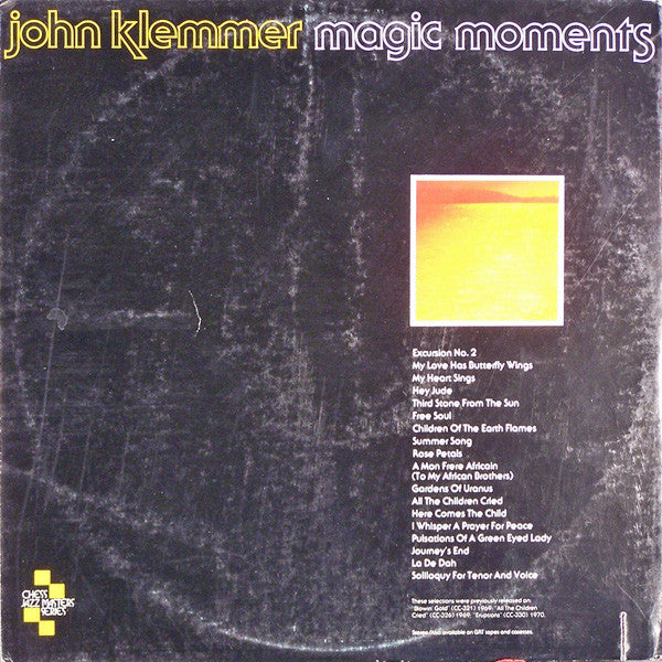 John Klemmer : Magic Moments (2xLP, Comp)