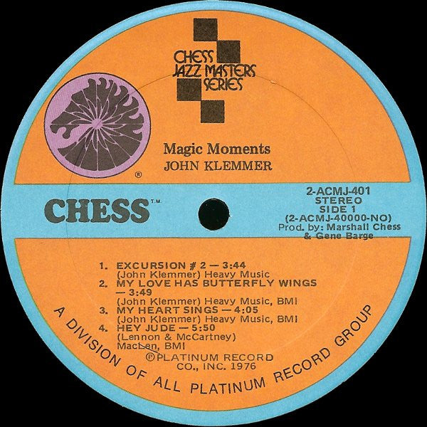 John Klemmer : Magic Moments (2xLP, Comp)