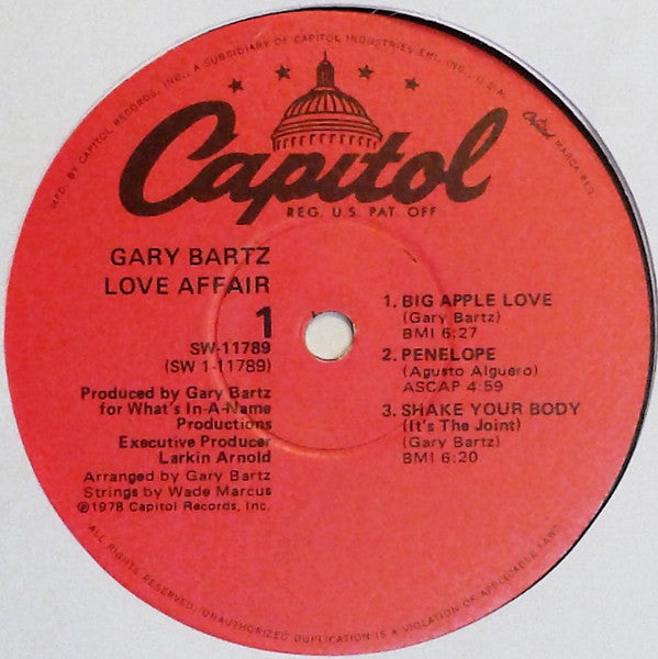 Gary Bartz : Love Affair (LP, Album)