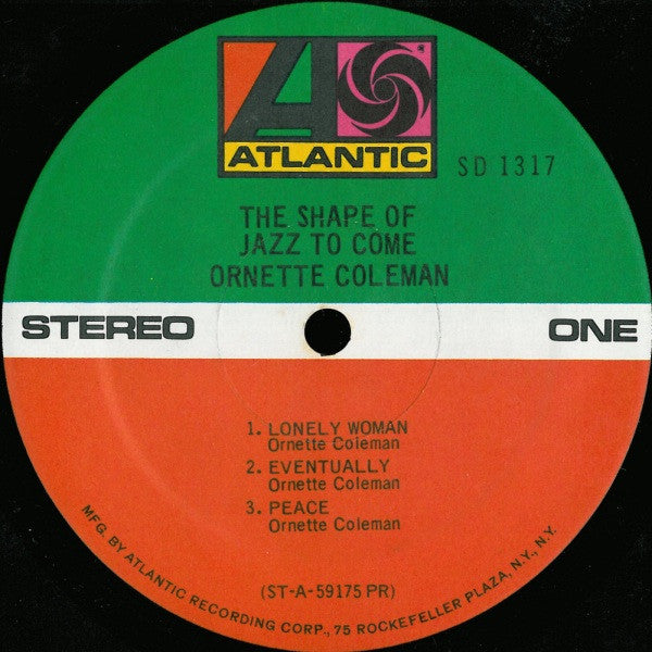 Ornette Coleman : The Shape Of Jazz To Come (LP, Album, RE, PR)