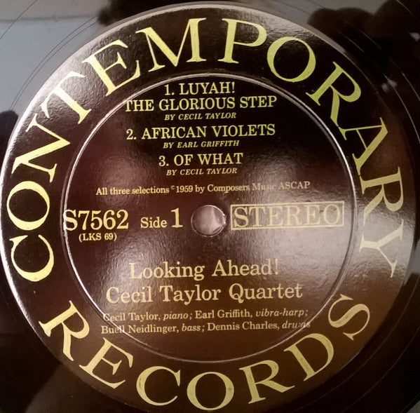 The Cecil Taylor Quartet ~ Looking Ahead! (Vinyl) - Djungel & Jazz
