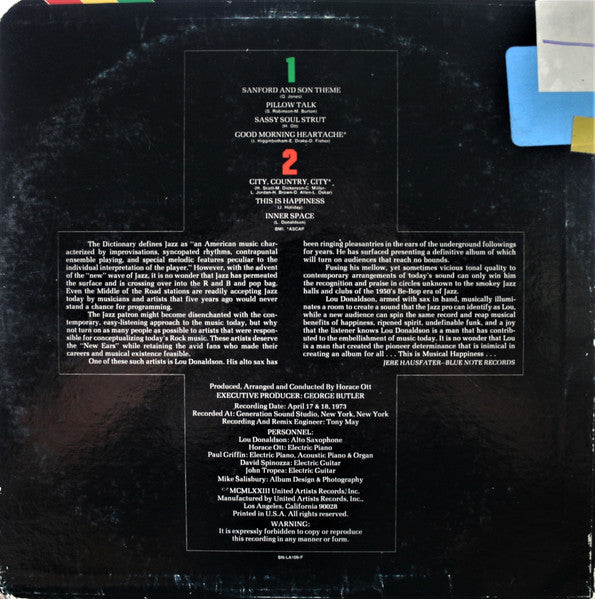 Lou Donaldson : Sassy Soul Strut (LP, Album)