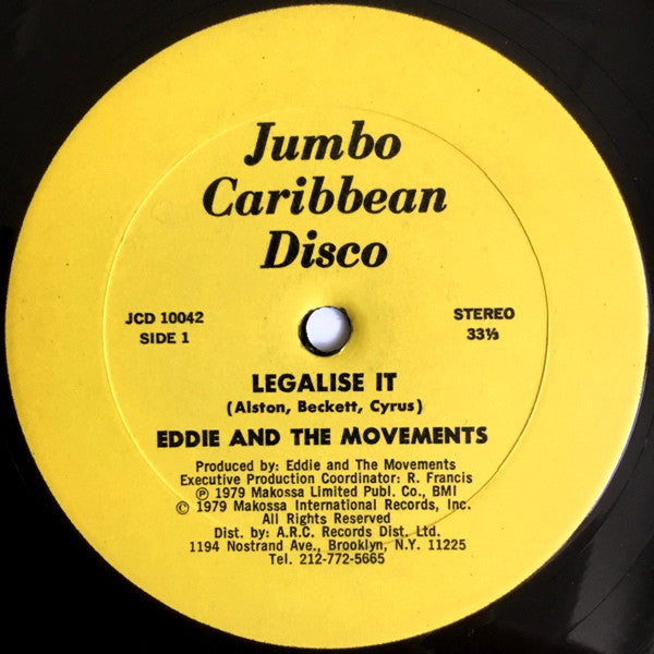 Eddie And The Movements : Legalise It (12")